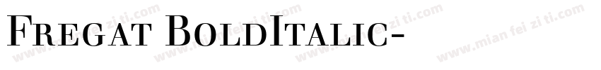 Fregat BoldItalic字体下载字体转换